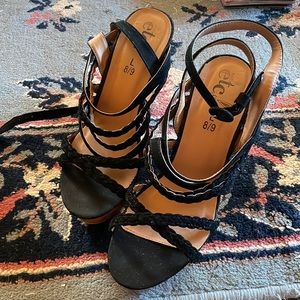 Strap wedge sandals